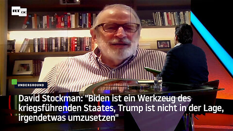 David Stockman: "Biden ist ein Werkzeug des kriegsführenden Staates"