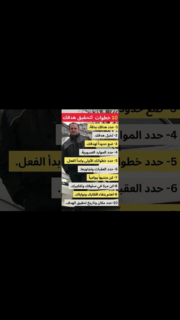 10 خطوات لتحقيق هدفك | أسرار العقل الباطن قوة الهدف و تطوير الذات