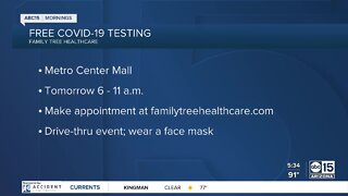 Coronavirus testing center at Metrocenter mall lot has plenty of space