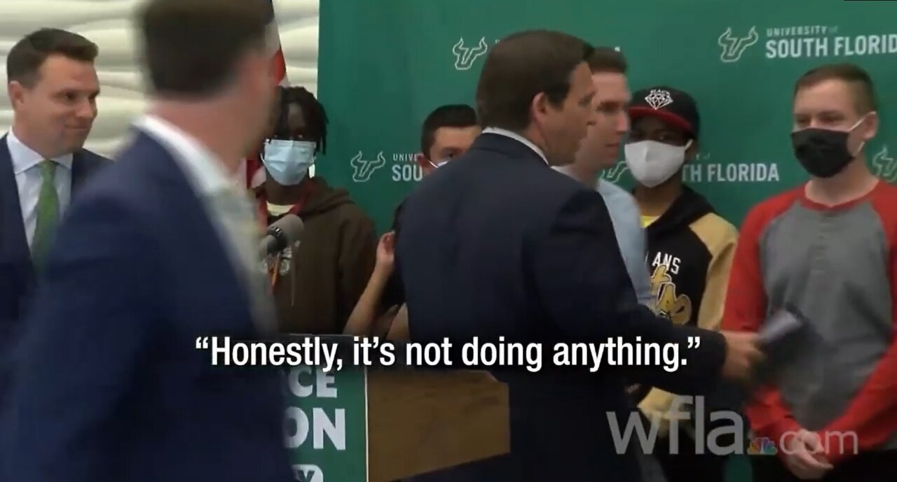 DeSantis Has Had It With Mask "Theatre"