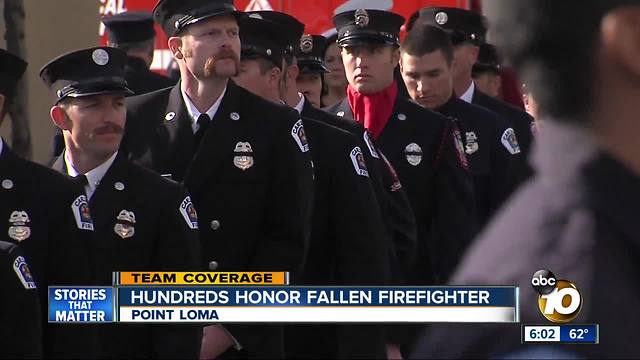 Hundreds honor fallen firefighter Cory Iverson