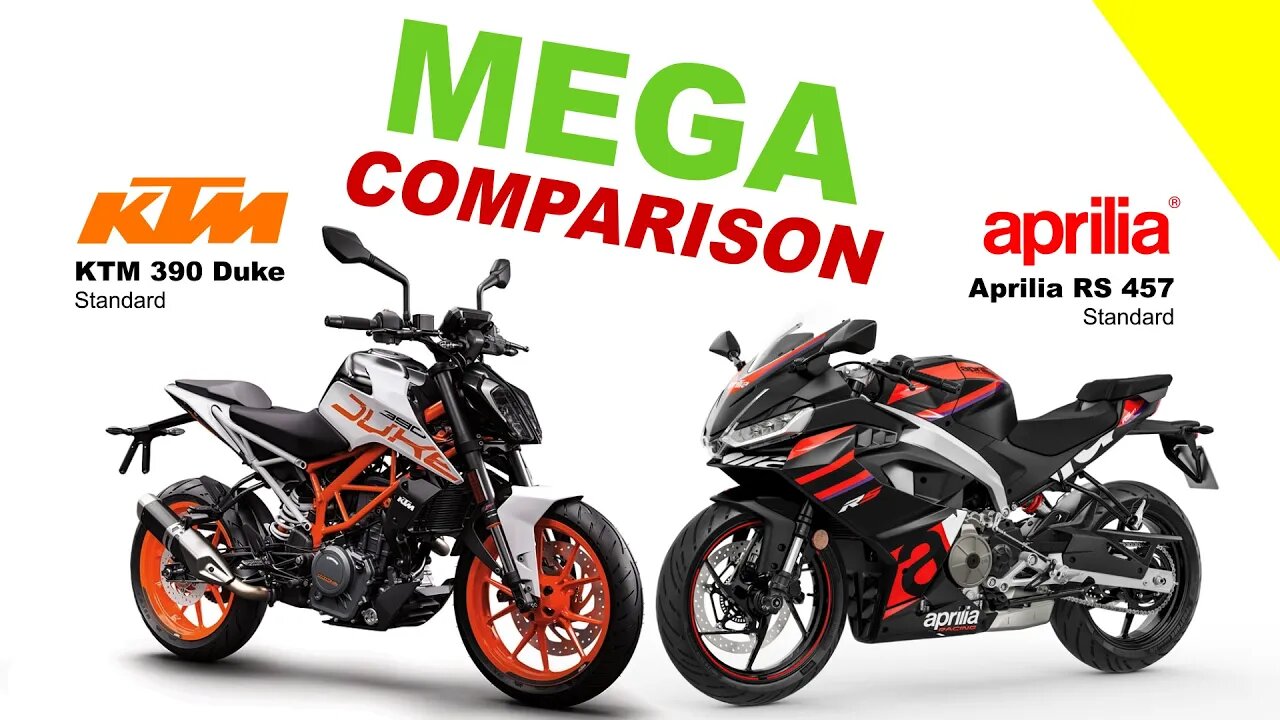 KTM 390 Duke vs Aprilia RS 457 | MEGA COMPARISON | Bike Info