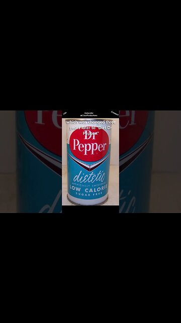 In 1963, Diet Dr Pepper was introduced as “Dietetic Dr Pepper” #drpepper #shorts
