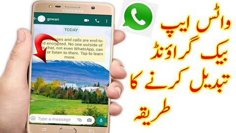 how to change whatsapp background wallpaper colour in mobile phone