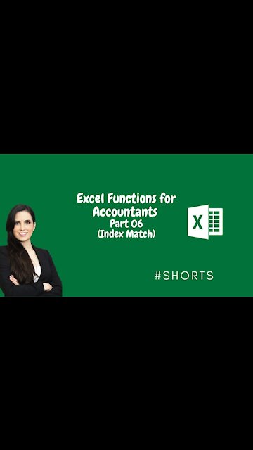 Excel Functions for Accountants Part 06 (Index Match)