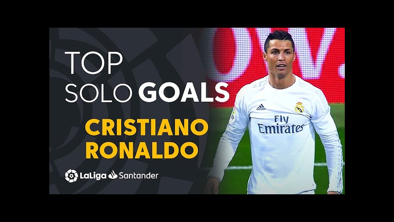 TOP 10 SOLO GOALS Cristiano Ronaldo LaLiga Santander