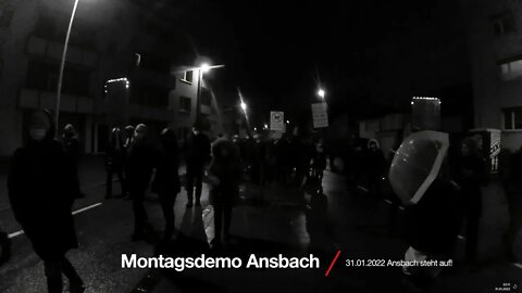 Montagsdemo Ansbach 31.01.2022