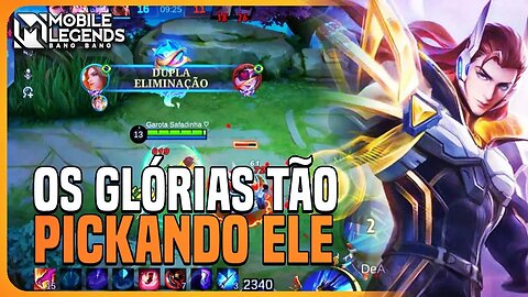 LANCELOT É O PICK DOS GLÓRIAS | BUILD E EMBLEMA | MLBB