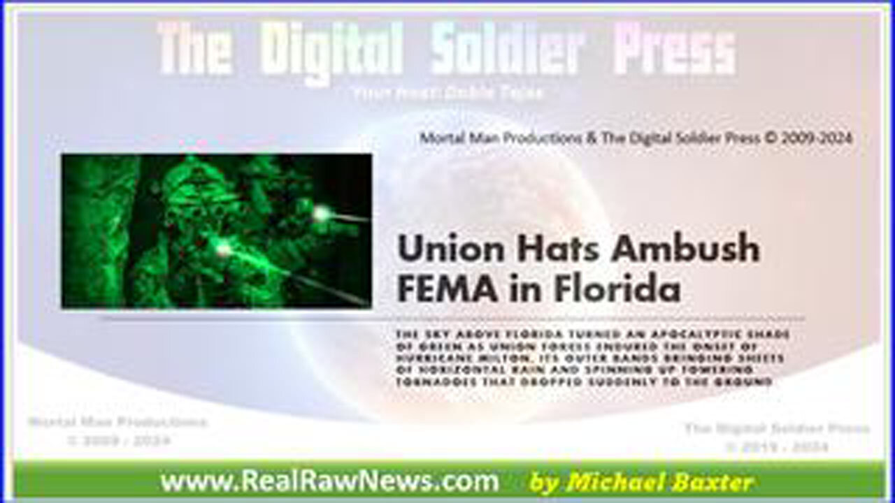 UNION (WHITE & RED) HATS AMBUSH FEMA IN FLORIDA