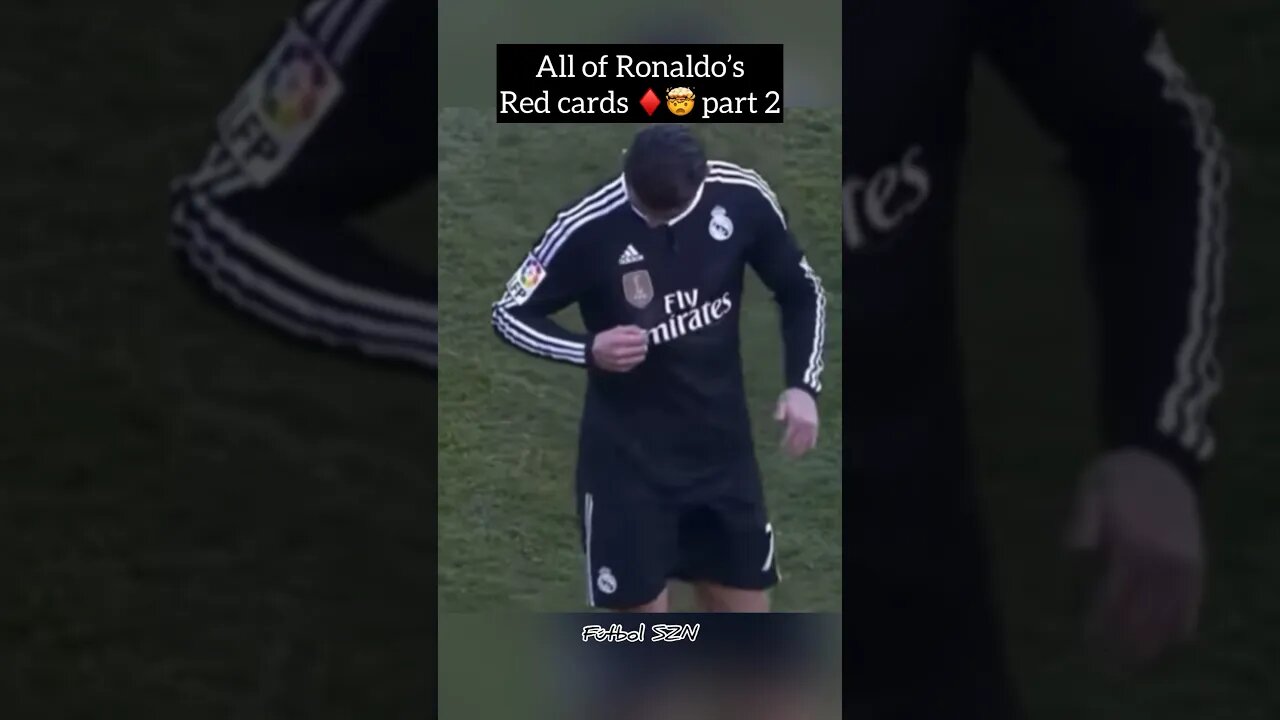 Ronaldo’s INSANE RED CARDS part 2 ♦️🤯 #ronaldo #football #shorts