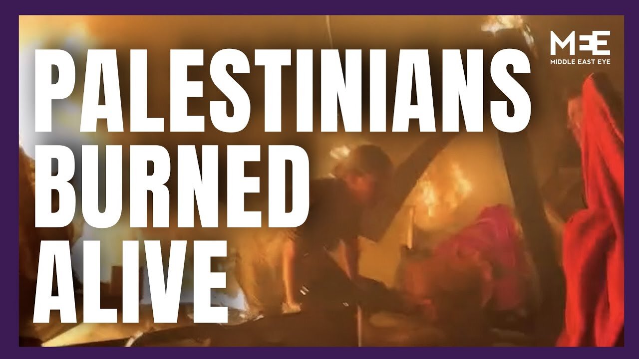 Israeli attack burns Palestinians alive