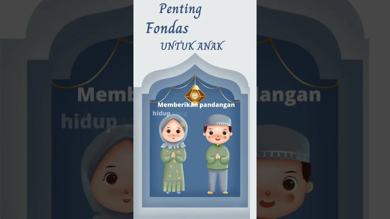 penting nya fondasi agama untuk anak