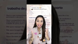 Me fale um pouco sobre o plano de parto