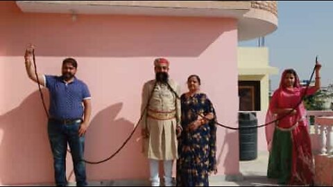 Meet the man with the longest mustache in the world