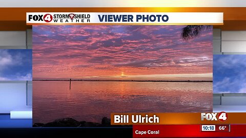 Sun Pillar seen in Cape Coral