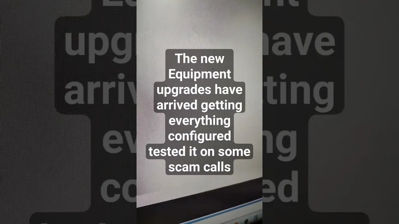 poor scammers don't know what they are in for yet. The new equipment has arrived. #scammer