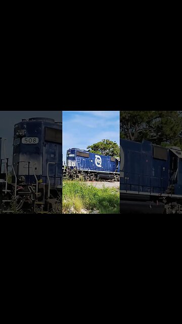 FEC-105 returning north as 206 at Port Orange. Don't blink... lol 😁🚦 #railfanrob #fec