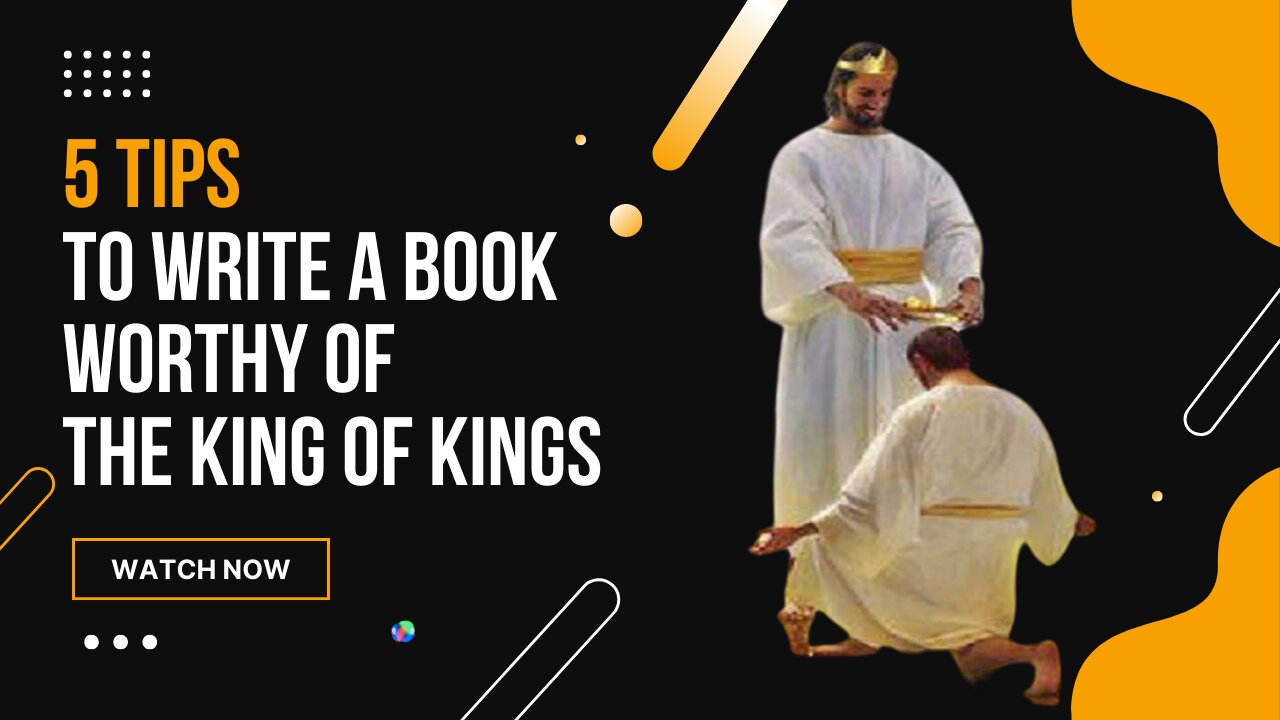 5 Tips to Write โ๐ป a Great Christian Book Worthy of the King๐ | Sebastien Richard