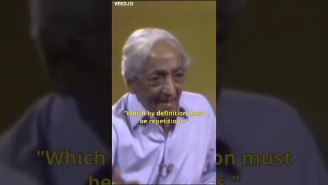 Knowledge p3 [Krishnamurti] #Shorts