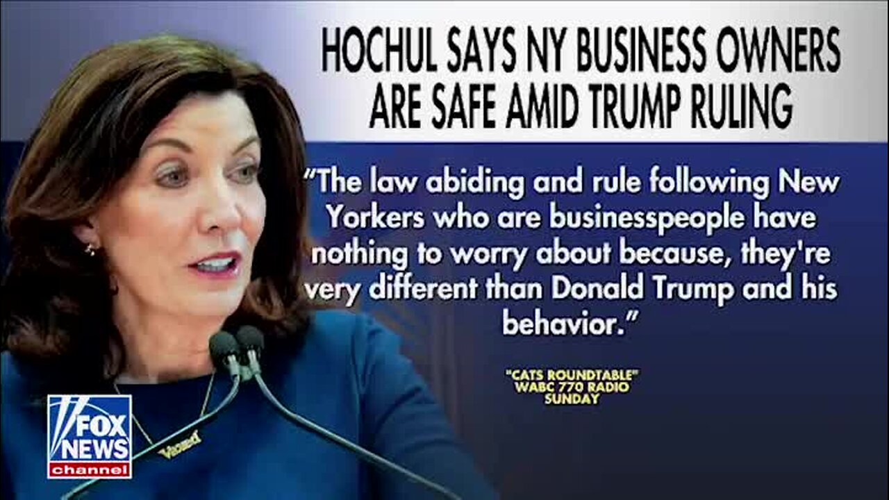 Kathy Hochul: ‘Businesspeople Have Nothing to Worry About Because They’re Very Different Than Donald Trump’