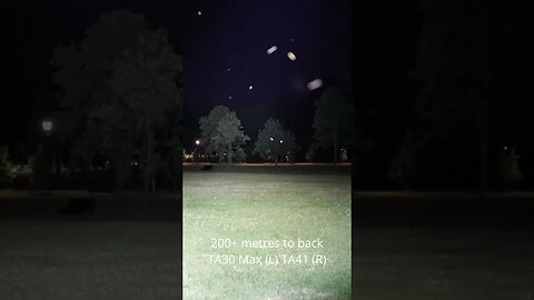 Nextorch TA30 Max vs TA41: beamshot comparisons in dark field #shorts