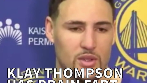 Klay Thompson Has Brain Fart During Interview