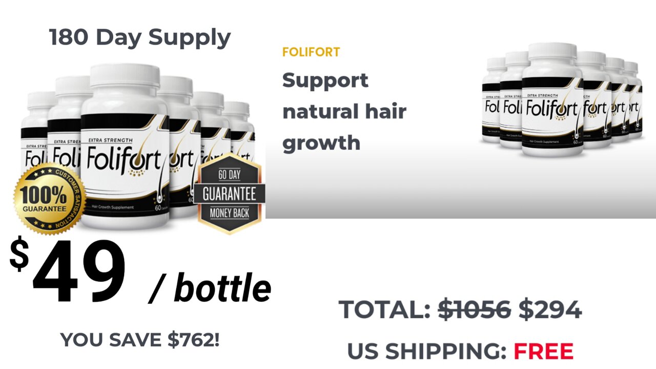 Folifort Hair Growth - Stop Hair Loss & Greying