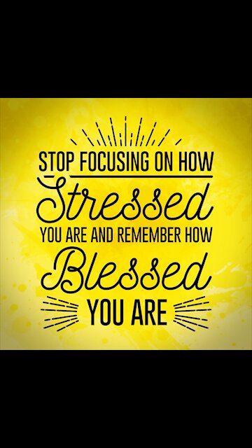 Stop Focusing on How Stressed [GMG Originals]