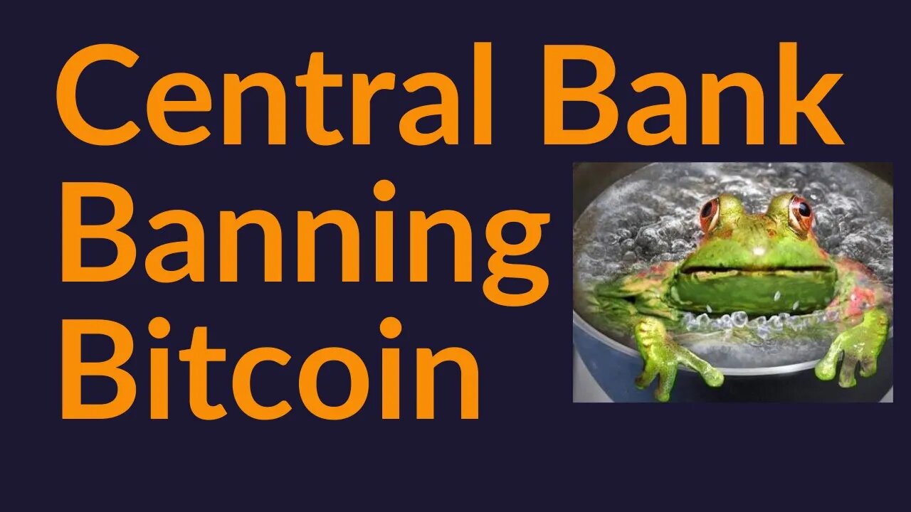 Central Bank Banning Bitcoin (Exits Closing)