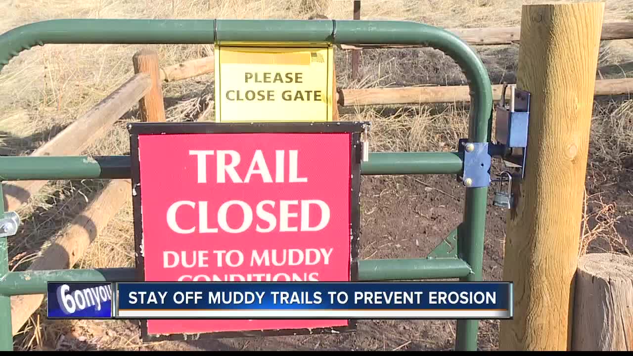 Want to get in your hiking fix and enjoy the warmer weather? Make sure you stay off muddy trails!