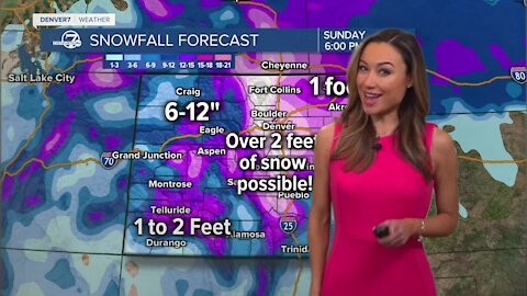 What about 2 feet of possible Colorado snow this weekend? The latest forecast