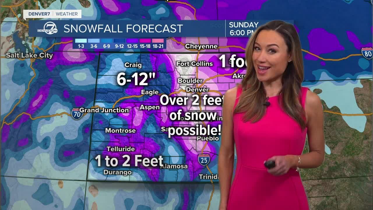 What about 2 feet of possible Colorado snow this weekend? The latest forecast