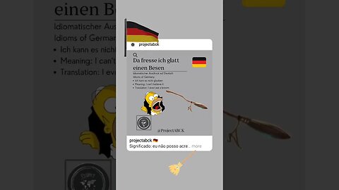 🇩🇪Da fresse ich glatteinen Besen