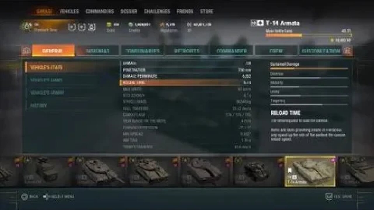 Actual reload speed and damage per minute - by USA_ Sammy_ in Armored Warfare on PS4