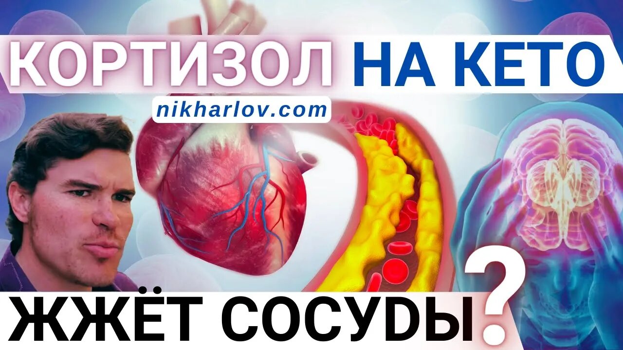 Повышенный Кортизол на низкоуглеводном питании будет поджигать сосуды? Кетогенный метаболизм.