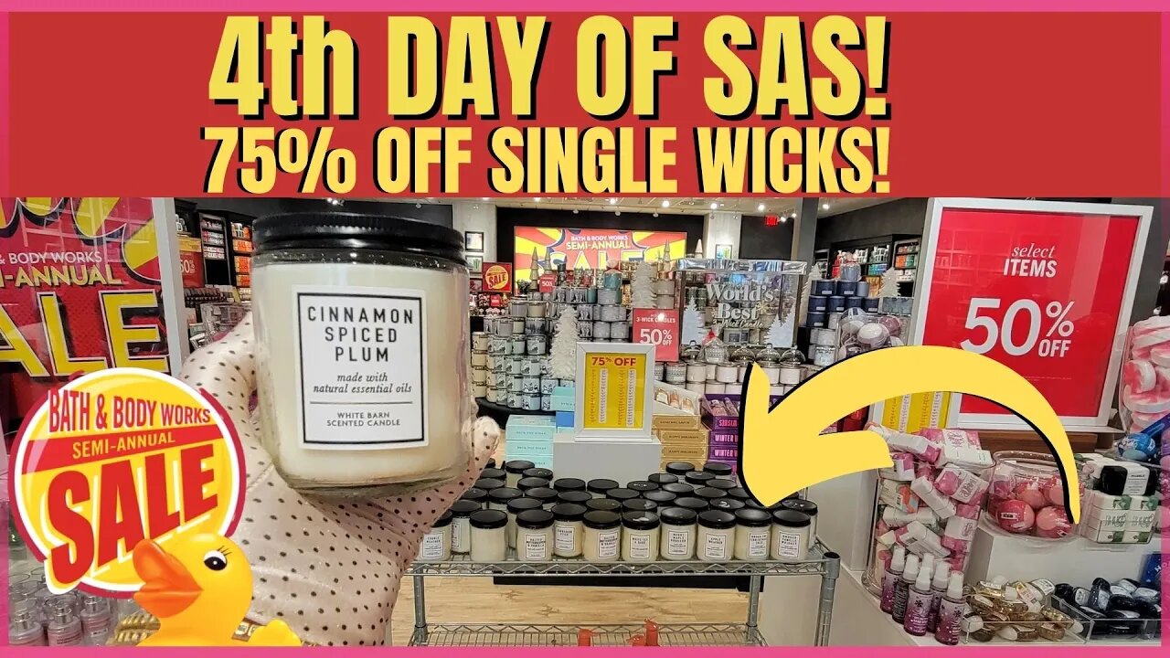 Bath & Bodyworks | 4th DAY OF SAS | SO MANY 75% OFF CANDLES | UNIQUE FINDS | #bathandbodyworks