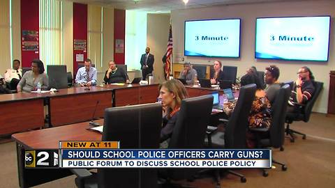 Forum on Baltimore City Officers carrying guns