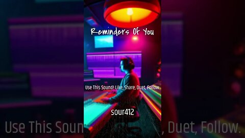 Chilling in a lounge type beat. Reminders of you.