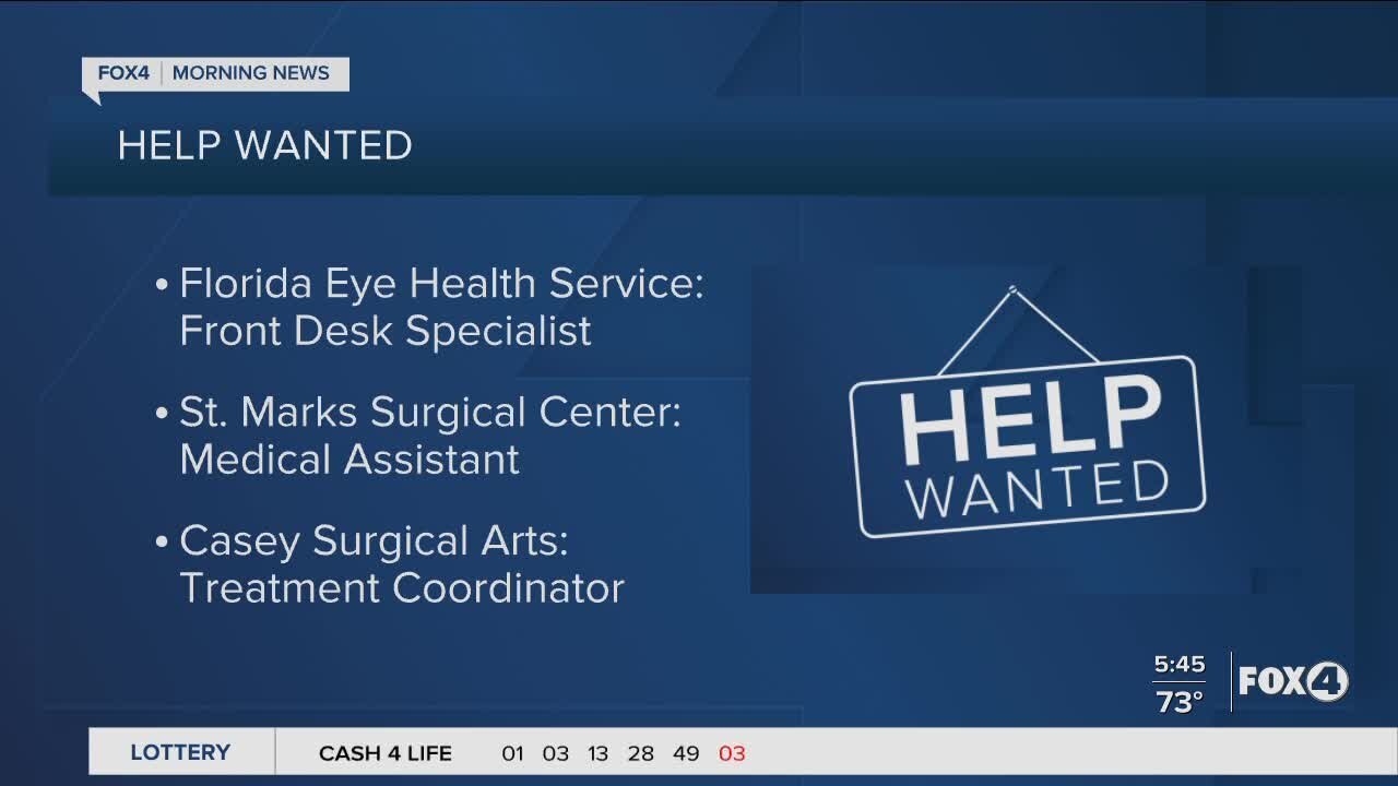 Florida Eye Health Services, St. Marks Surgical Centers assistant and Casey Surgical Arts are hiring