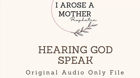 Hearing God Speak