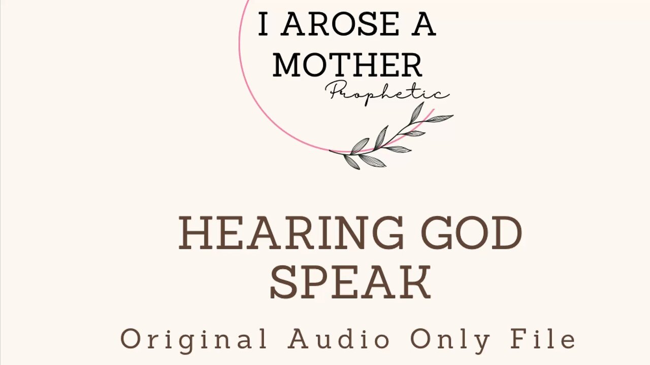 Hearing God Speak