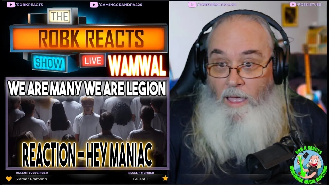 We are many we are legion Reaction - Hey Maniac - First Time Hearing - Requested