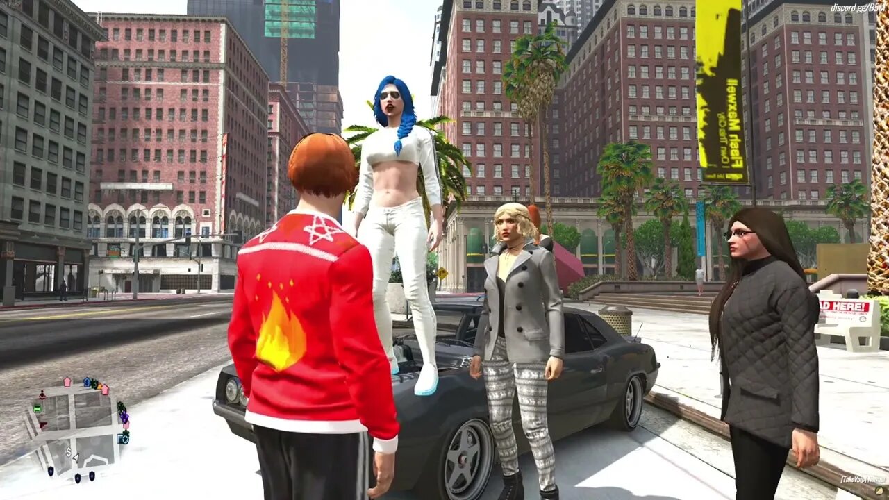 Catcalling an NPC in GTA RP