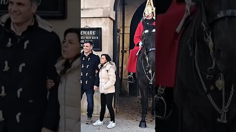 Don't turn your back on a horse that bites