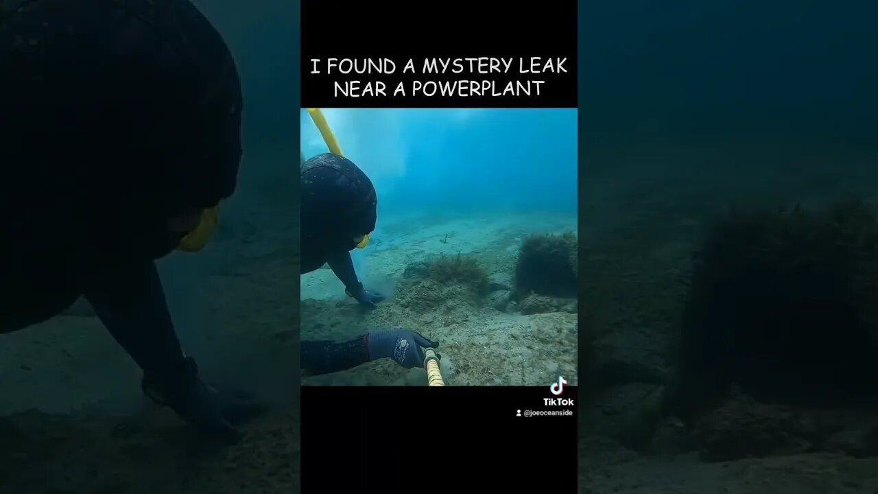 ⚠️ Gas Leak Underwater filmed by freediver