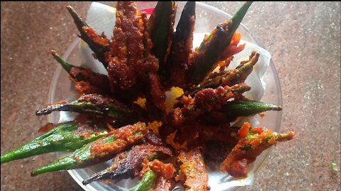 Vendakkai fry recipe/Ladies finger fry in Tamil
