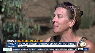 Schools closes, power out because of high winds