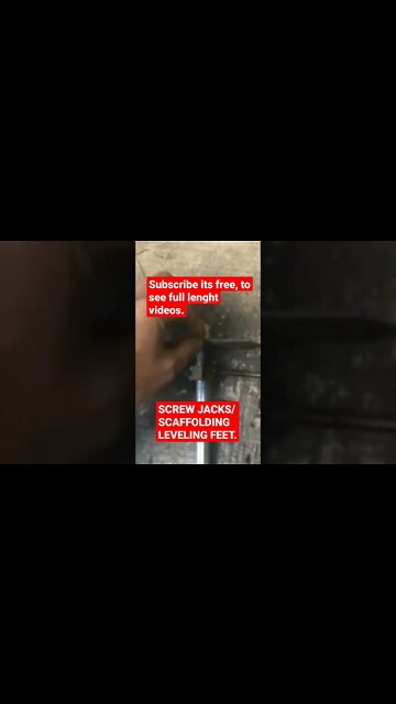 Screw jacks/leveling feet for shed or scaffolding #shorts