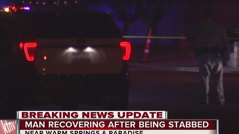 Man stabbed multiple times in domestic-related incident
