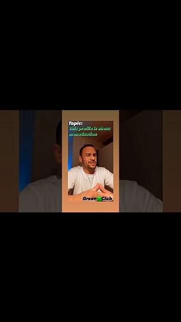 The profile is about MONETIZATION